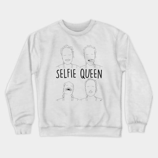 Selfie queen Crewneck Sweatshirt by Gabi Veiga